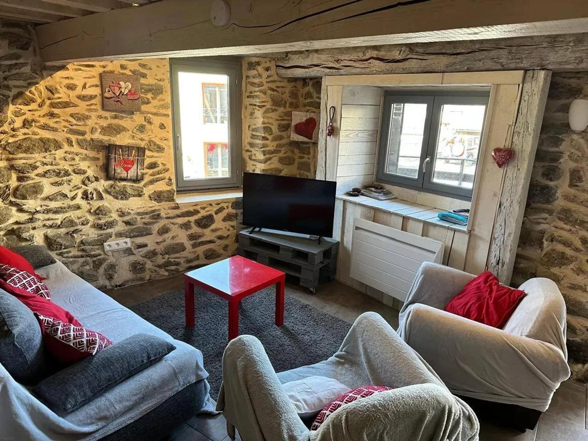 Chalet Confortable A Ascou Avec Vue Sur La Montagne Ngoại thất bức ảnh